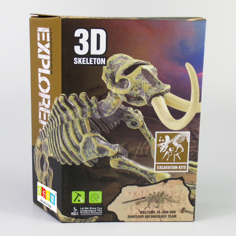 Dig it out mammoth skeleton